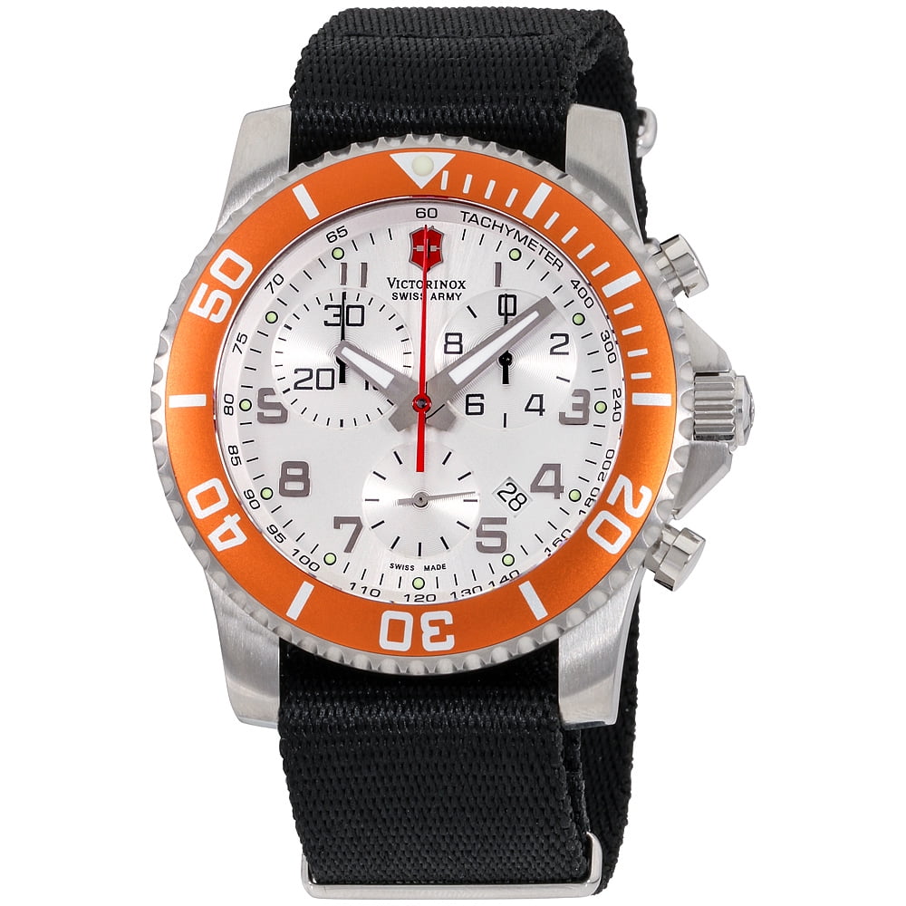 Victorinox Victorinox Men's 241088 Stainless Steel Maverick II Chronograph Silver Tone Dial