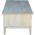 International Concepts Shaker Coffee Table with Divider