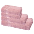 thumbnail image 5 of Melissa Linen, 4-Piece Bath Towel Sets, Bath Towel, Hand Towel, 2 Fingertips Towels, Absorbent and Soft, Dusty Pink, 5 of 9