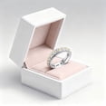 thumbnail image 4 of Krdevn Two Tone Daisy Spinner Ring Engraved Rotating Band Stackable Comfort Fit Promise Ring for Women Gift Sizes 6-10, 4 of 9