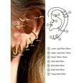 thumbnail image 4 of FaithHeart Gold Plated Hoop Earrings for Women, Hypoallergenic Huggie Hoop Earrings Lightweight Hoops Small Cartilage Earrings for Wife Anniversary Jewelry Gift 8mm, 4 of 10