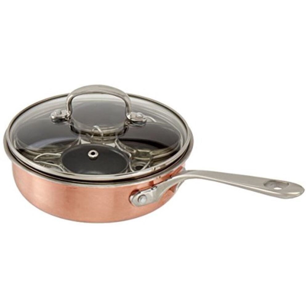 Cook Pro 532 Excel Steel Cup Egg Poacher with Stainless Steel