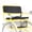yellow, variant on Adult Tricycle Rear Seat with a Basket, The Rear Seat of an Adult Bicycle for Carry Passenger,Maximum Capacity 500 lbs