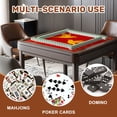 thumbnail image 4 of Mahjong Mat 31.5" x 31.5" Elegant Chinese oriental Elegant swallow bird peony flower golden line Non-Slip Noise Reduction American Mahjong Tiles Table Cover for Dominoes Poker Card Board Games Gift, 4 of 8