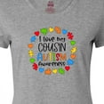 thumbnail image 4 of Inktastic I Love My Cousin Autism Awareness Women's T-Shirt, 4 of 5