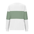 thumbnail image 4 of STETMN Women's Color Block Sweater Striped Crewneck Loose Pullover Top Knitted Long Sleeve Shirts, 4 of 6