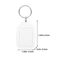 thumbnail image 2 of Raindrops 12Pcs Clear Plastic Keyring Blank Photo Picture Frame Keychain DIY Keyring DIY Keychain Supply, 2 of 8