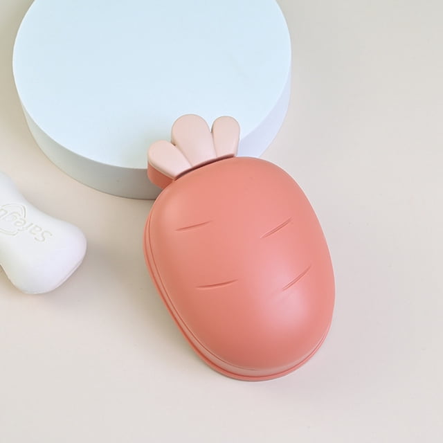 Dvkptbk Soap Storage Small Carrot Soap Box Bathroom Three-Dimensional Soap Box Toilet Scrubbers