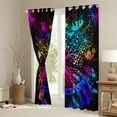 thumbnail image 3 of Castle Fairy Boys Girls Bohemian Tree Of Life Curtains Pack of 2 (42x84 Each),Gothic Abstract Gradient Skeleton Curtains Blackout,Starry Sky Bedroom Curtains,Luxury Bedroom Decor, 3 of 6