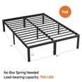 thumbnail image 2 of Alvantor Heavy Duty Metal Bed Frame with Storage, Steel Slat Support,Black,Full, 2 of 7
