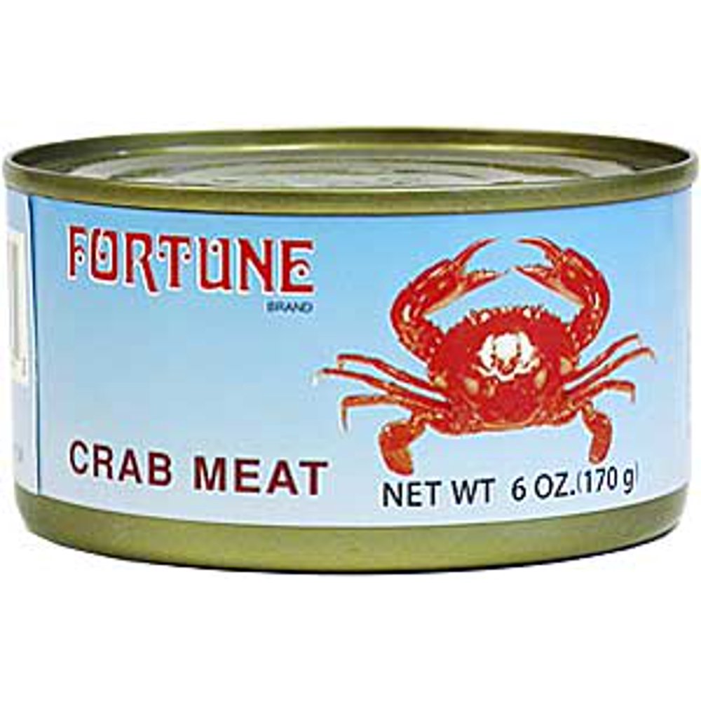 Fortune Brand Canned Crab Meat, 6 Oz, 24 Ct