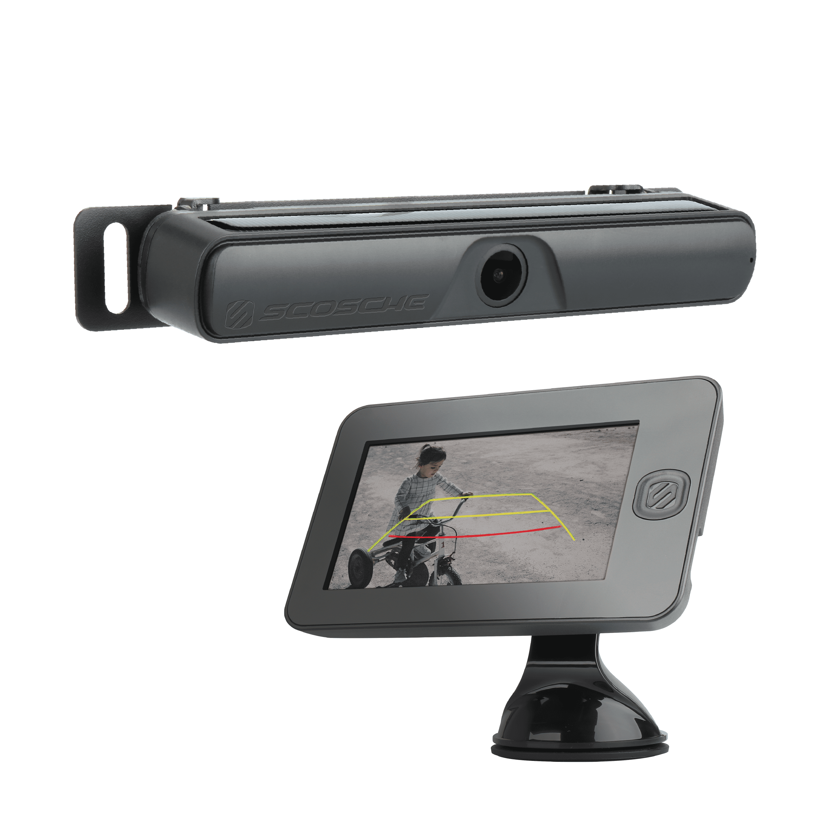 hvordan man bruger dræbe Aubergine Scosche WBUSSPF43 Wireless Solar Powered Backup Camera System with 4.3”  Color Dash Monitor - Walmart.com