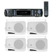 Rockville 1000w Home Theater System w/Bluetooth Receiver+(4) 4" Swivel Speakers