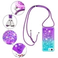 thumbnail image 5 of Funda para iPhone SE 2022/2020 Brillantina Líquida Divertida Reluciente y con Cristales en Movimiento Cuerpo Cruzado con Cordón Ajustable, 5 of 5