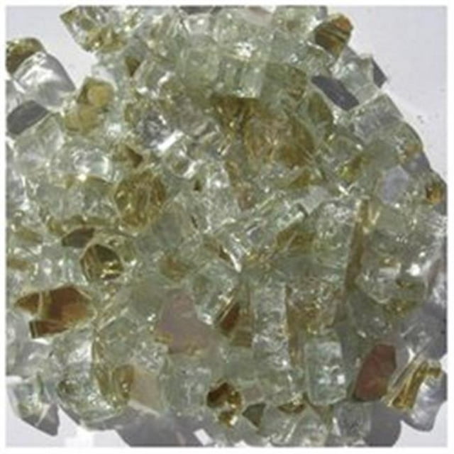 HearthDistribution 1599-5 0.5 in. Golden Reflective Arctic Flame Glass