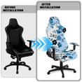 thumbnail image 4 of Pzuqiu Dragonfly Flower 4Pcs Game Chair Seat Covers Easy to Install Racing Computer Chair Slipcover Set Office Chairs Protector for Home Decor, Shop, Living Room, Office, 4 of 7