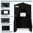 thumbnail image 6 of EAGLE PEAK Flex Ultra Compact 4x4 Pop-up Changing Room Canopy, (Black), 6 of 13