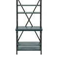 thumbnail image 3 of Furniture of America Traze 6-Shelf Bookcase, Antique Blue, 3 of 9