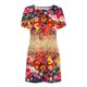 thumbnail image 4 of Puntoco Vestido De Manga Corta Para Mujer, Vestido De Cuello Redondo Con Estampado Floral, Vestido De Manga Corta Con Cuello Redondo, Color Xxl,Regalos Para Mujer Joven, 4 of 5
