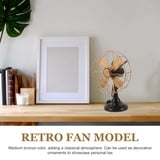 HEMOTON Antique Fan Model Iron Art Vintage Table Fan Ornament Retro ...