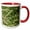 Red/White, variant on 3drose, Weeds Growing and Shot Up Close in the Wind on Green, 11oz Magic Transforming Mug