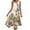Brown, variant on Uaswgudfs Women’s Sleeveless Round Neck Midi Dress - Floral Embroidery & Star Accents with Casual Summer Sundress Asymmetrical Hem Design