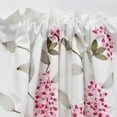 thumbnail image 3 of Home Soft Things Floral Embroidery Valance, 1 Piece, Sun Flower Burgundy, 19 x 60 Inches, 3 of 5