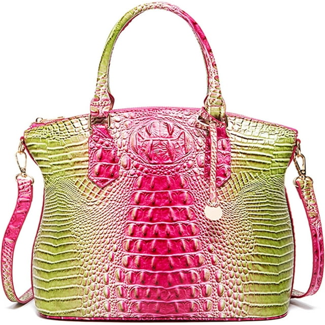 LHSHID Women Purse Satchel Bag Long Crossbody Classy Tote Bag Top Handle Vegan Leather Ladies Handbags Embossed Pattern