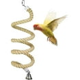 thumbnail image 4 of Nuevo, fuerte natural, soporte para loros y pájaros, juguetes de percha, jaula de pájaros de acero inoxidable, percha, cuerda de escalada, 4 of 5