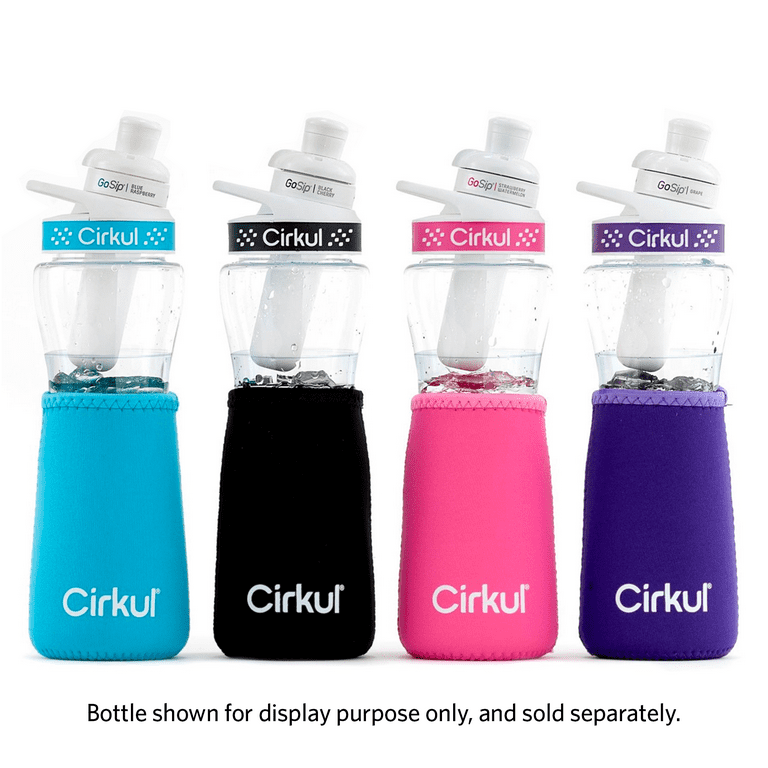 Cirkul Chill Sleeve & Comfort-Grip Lid for 22oz Bottle, Black 