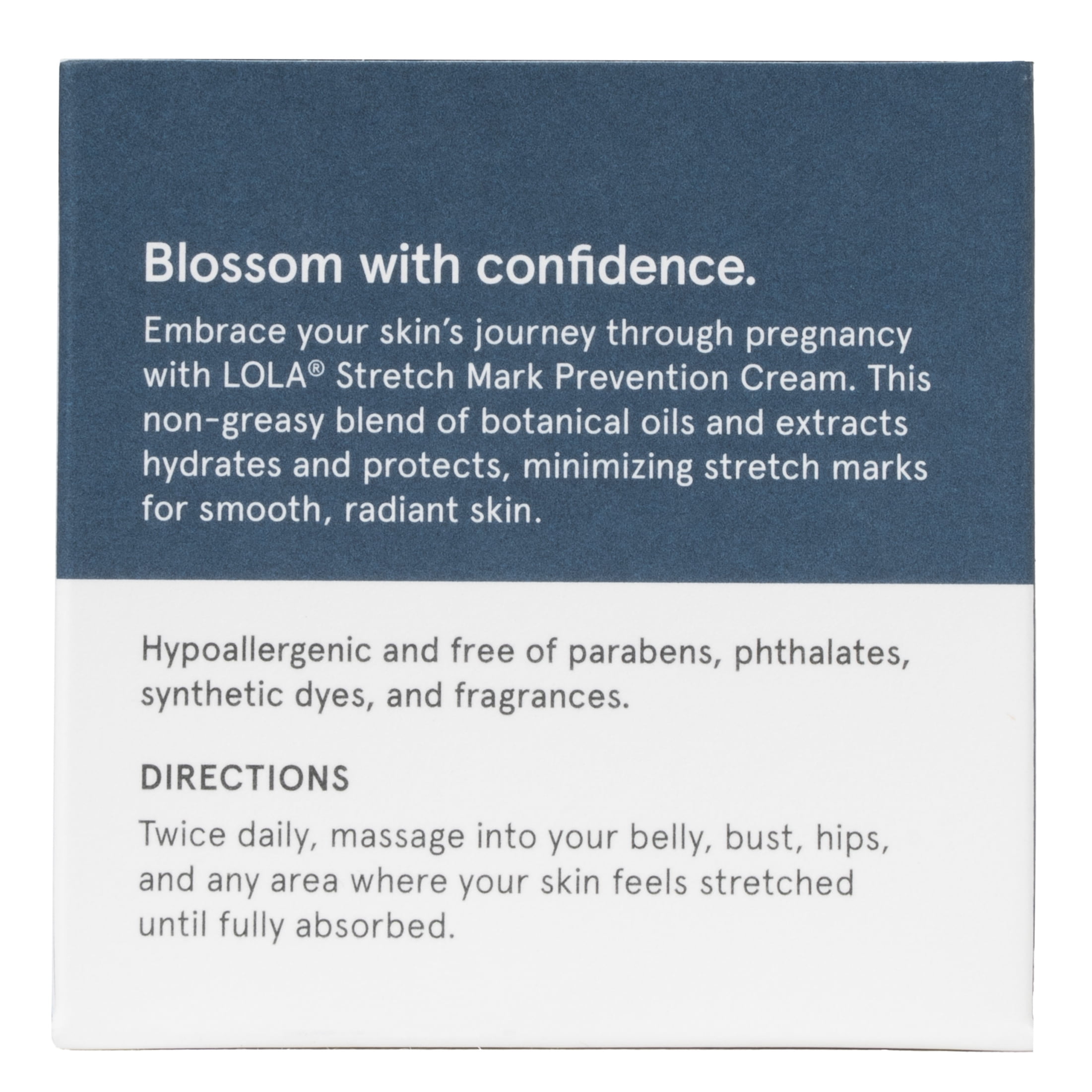 LOLA Stretch Mark Cream - Paraben Free - Made from 15 Botanical Oils & Extracts - 2 oz