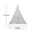 thumbnail image 3 of Balery Silver Glitter Pattern Santa Hat Christmas Hat Funny Christmas Hat Christmas Knitted Beanie Hat For Kids, 3 of 6