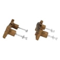 thumbnail image 2 of Set Of 2 Western Nautical Marine Trout Fish Faux Wooden Cabinet Bar Pull Knobs, 2 of 9