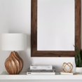 thumbnail image 2 of Bouclair Taupe Carved Wood Table Lamp 18.5 in (47 cm), 2 of 8