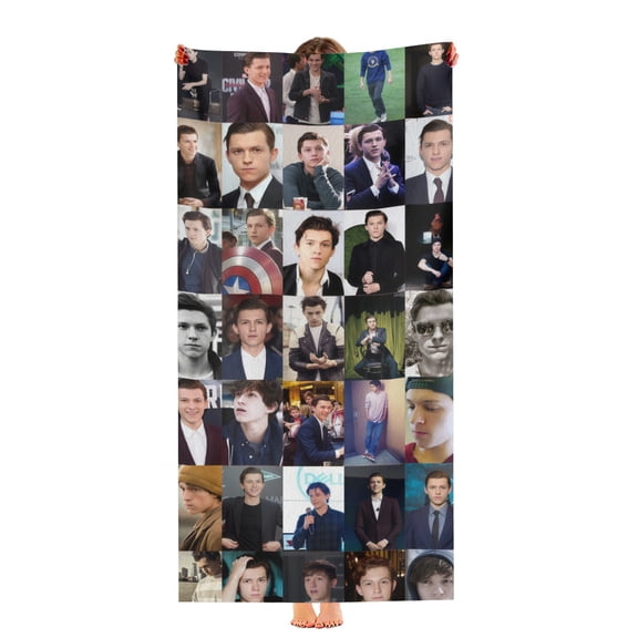 Tom Holland Beach Towel 30"x60"for Women Girls Boys Teenager Men Quick Drying Microfiber Birthday Gift