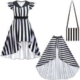 thumbnail image 4 of Nuevo disfraz de Cosplay para niños de BBeetlejuice 2, disfraz de demonio embaucador para niñas pequeñas, vestido de princesa, traje divertido de Halloween, 4 of 5