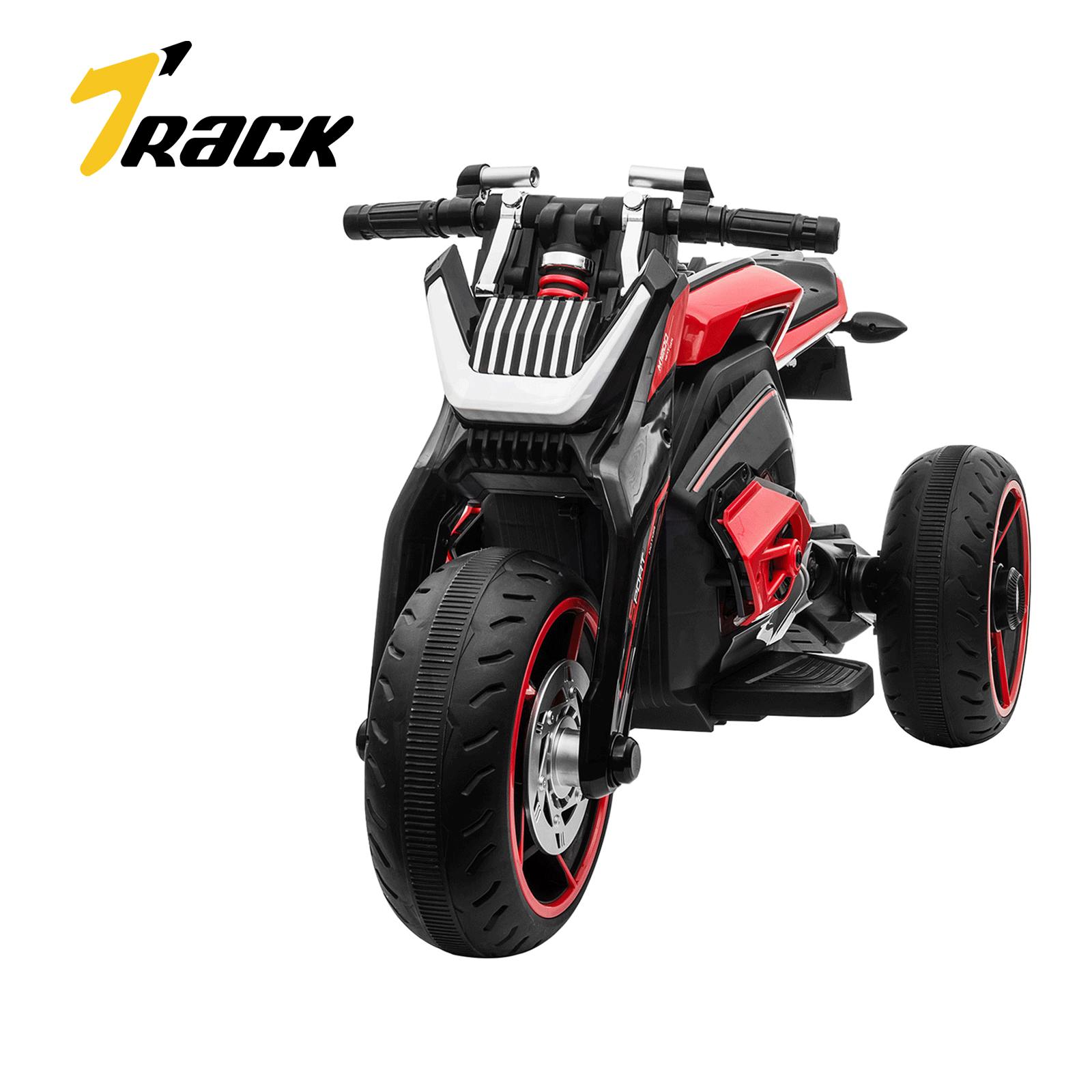 Track Seven 12V Kids Ride on Motorcycle,Electric Trike Motorcycle for Boys Girls,3 Wheels,Red