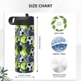 thumbnail image 4 of Balery Football Pattern Water Bottle,18oz Sports Insulated Kettle for Cycling Gym Basketball Outdoor, Suitable as a Present, 4 of 8