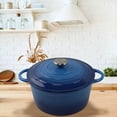 thumbnail image 2 of SIYTUAU Enameled Cast Iron Dutch Oven Heavy Duty For Stewing Baking Bread All Stovetops 8 Inch, 2 of 7