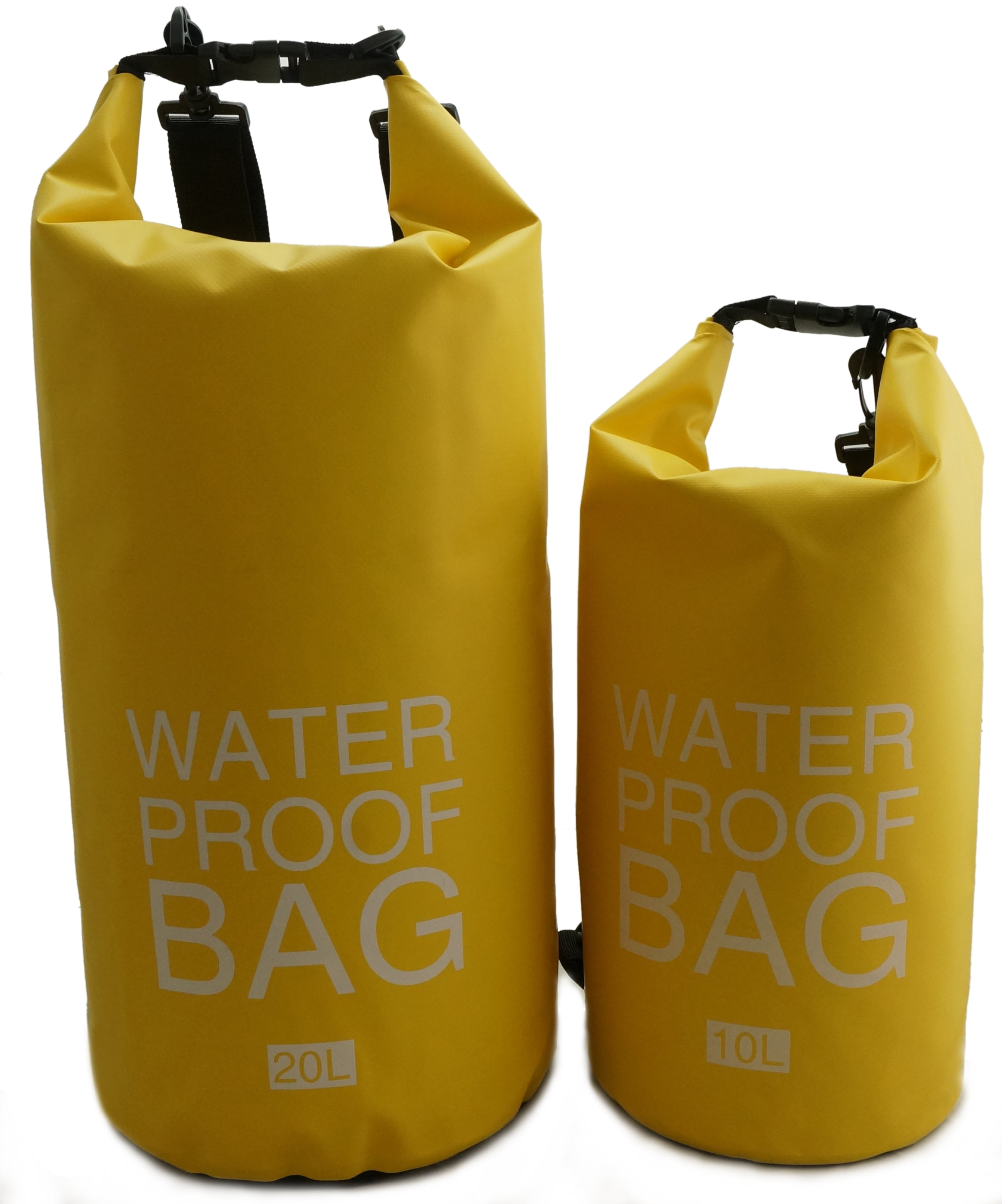 K-Cliffs Waterproof  Dry Sack Roll Top Floating  Bag for Kayaking  Canoeing Fishing Rafting , Camping  20L Yellow