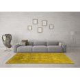 thumbnail image 3 of Ahgly Company Machine Washable Indoor Rectangle Oriental Yellow Industrial Area Rugs, 8' x 12', 3 of 4