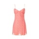thumbnail image 4 of VISgogo Vestido de verano con tirantes para mujer, estampado, sin mangas, con cuello en V, dobladillo con volantes, falda de una pieza para mujer VISgogo moda, 4 of 9