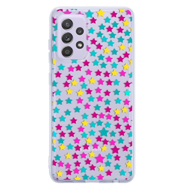 Funda para Galaxy A52 Estrellas de colores Uso Rudo, InstaCase Protector para Galaxy A52 Antigolpes, Case Estrellas de colores