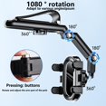 thumbnail image 5 of Soporte para teléfono de coche, soporte para teléfono para parasol para coche, multidireccional, doble rotación ajustable de 360 ​​grados, multifuncional, 5 of 5