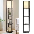 thumbnail image 4 of Shelf Floor Lamp with Shelves Standing Collection Without Bulb Simple Organizer Floor Lights for Bedside Bedroom NightStand Shop Reading Gloria Lámpara de pie de estantería, 4 of 9