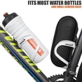 thumbnail image 2 of IBERA Bike Water Bottle Cage Aluminum Bicycle Drink Bottle Holder Lightweight - White, 2 of 5