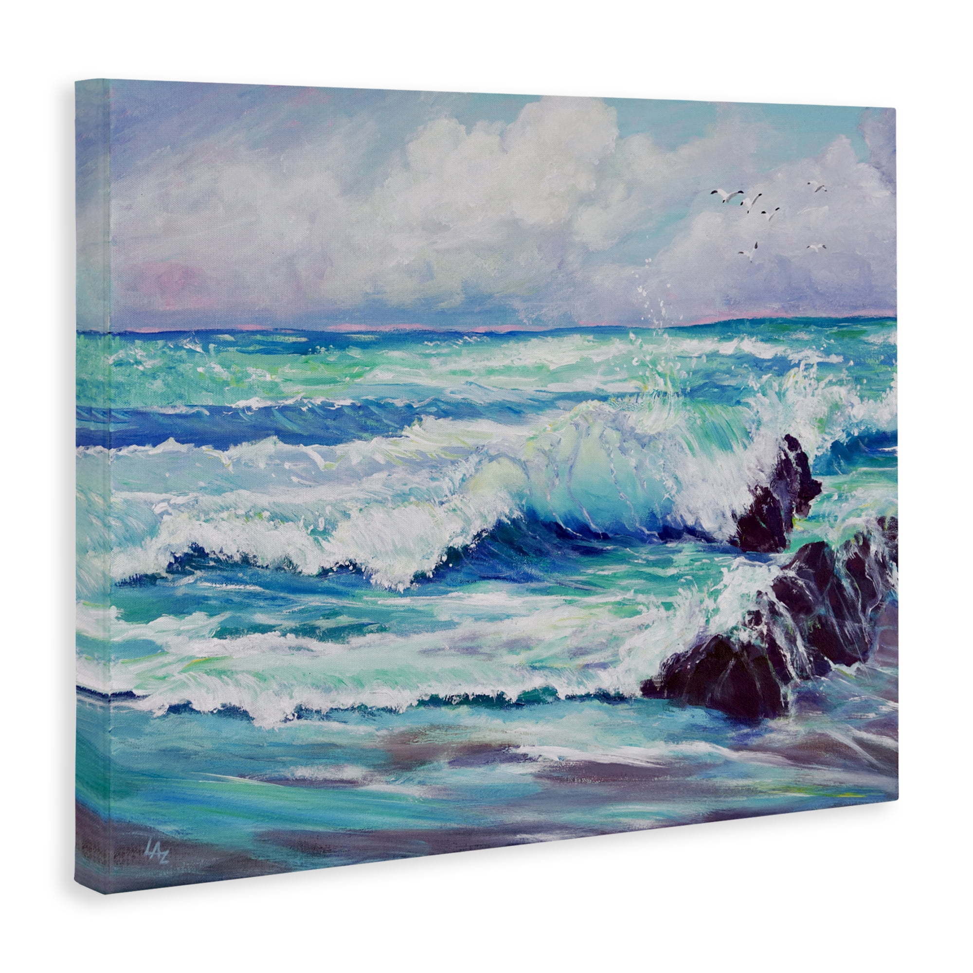 Stupell Industries Down By The Sea Canvas Wall Art, design by Lee Ann Zirbes