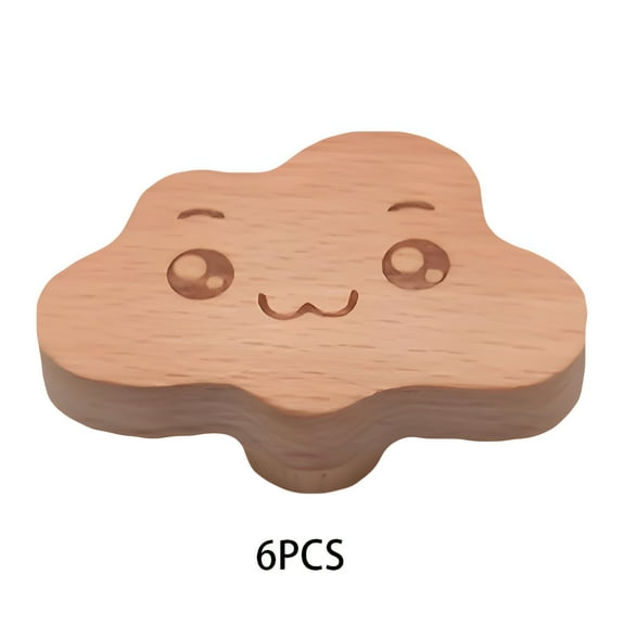 HIBIBUD 6Pcs Cabinet Knobs,Kids Organizer Kitchen Knobs and Pulls for Cabinets,Little Cloud Kitchen Cabinet Handles