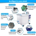 thumbnail image 4 of Limpiador ultrasónico industrial GENENG de 360 l/175 l/88 l para motores, moldes de aceite, limpieza por ultrasonidos en baños de metales, máquina de lavado sónico para laboratorio, 4 of 5