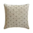 thumbnail image 1 of Decorative Grey 18"x18" (45x45 cm) Throw Pillows, Velvet Beaded Throw Pillows For Couch, Geometric Pattern Modern Style - Brickwork, 1 of 3